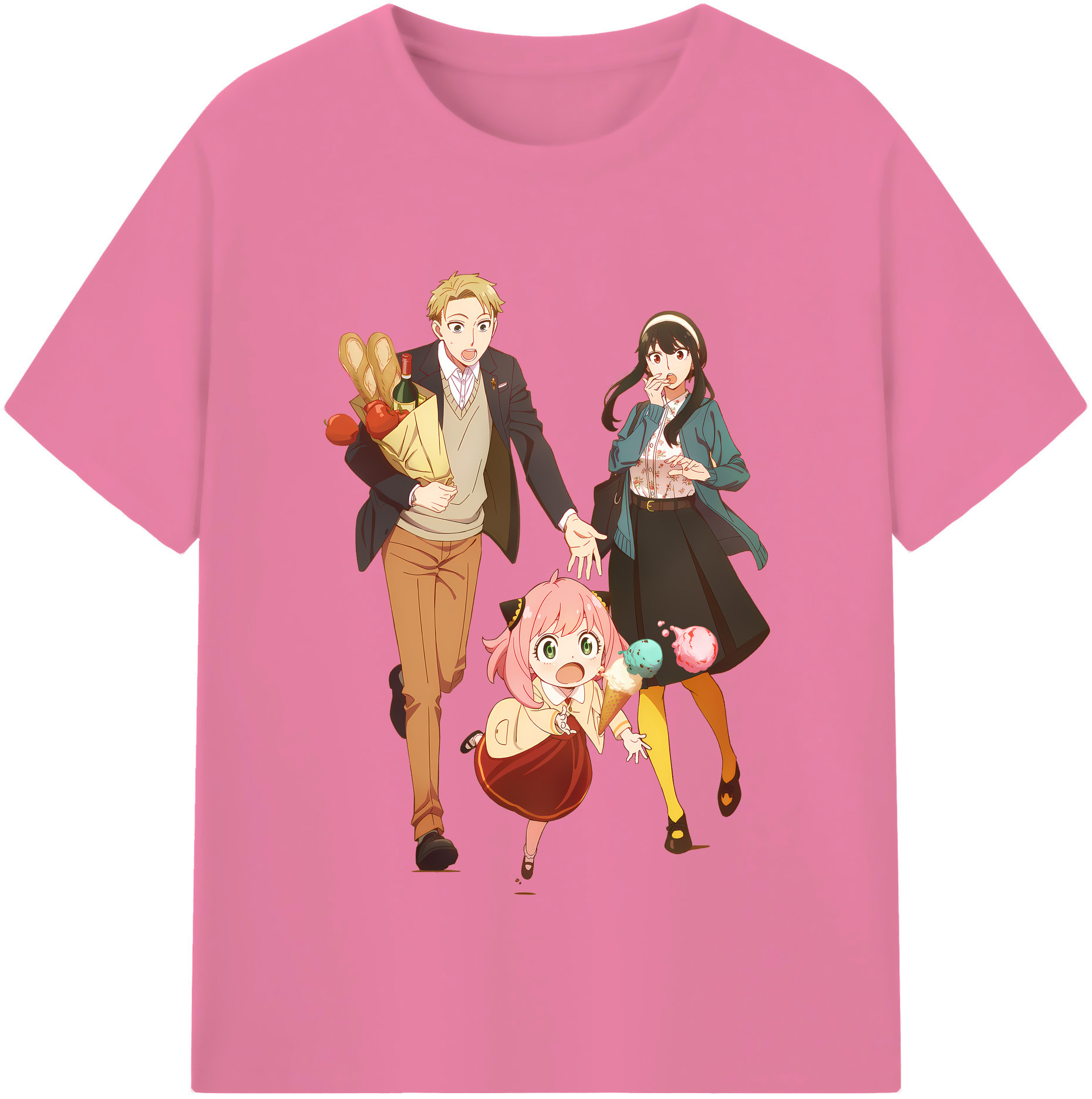 （画像用） SPY×FAMILY间谍家家酒 綿100％半袖Tシャツ（フロントプリント）